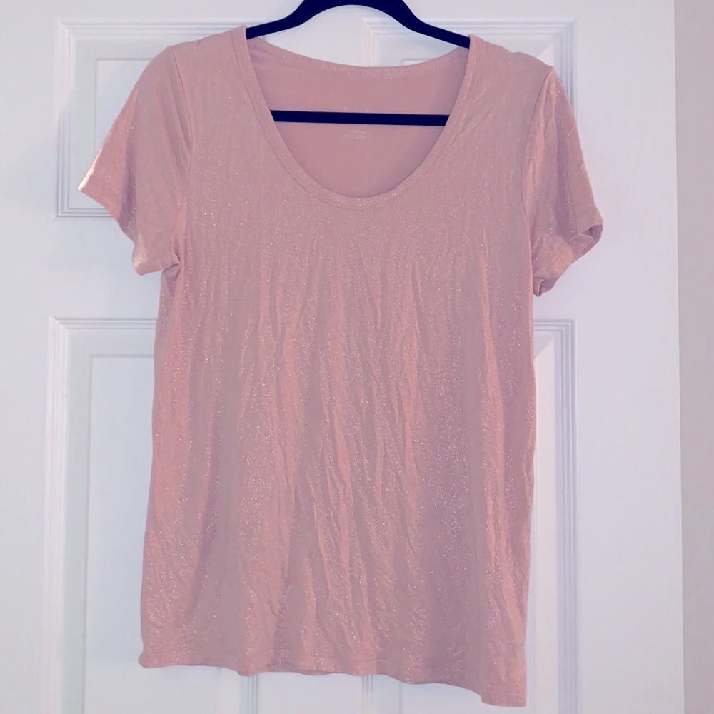 Pink and Gold shimmery tshirt